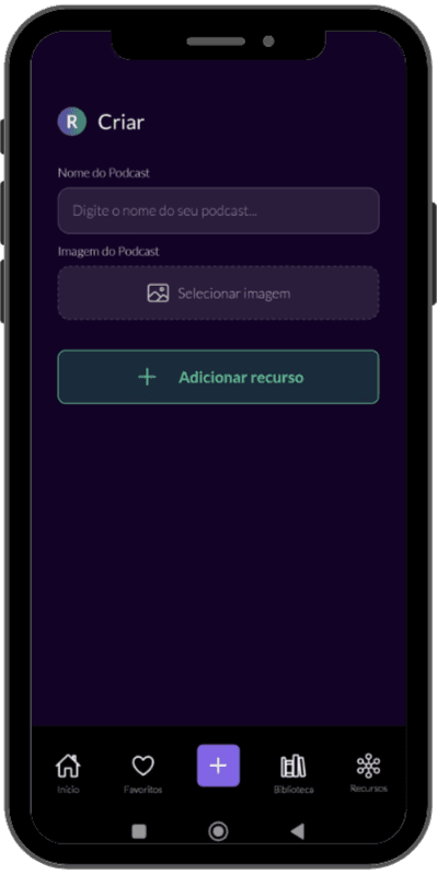 Allcast App - Passo 1